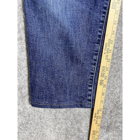Lands End Square Rigger Comfort Waist Traditional Fit Jeans Mens Size 35x28 Blue - Picture 13 of 14